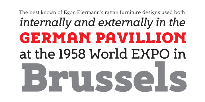 Example font Egon #3